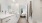 Sleek white cabinetry 